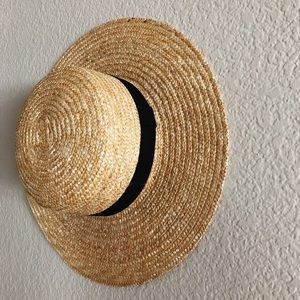 Brand New Straw Boater Hat!